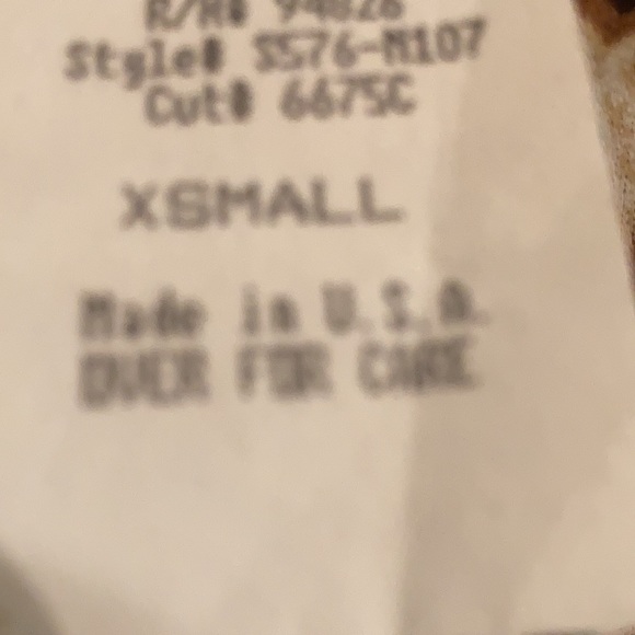 Xsmall turquoise multi colored side dipped blouse. - Picture 5 of 5